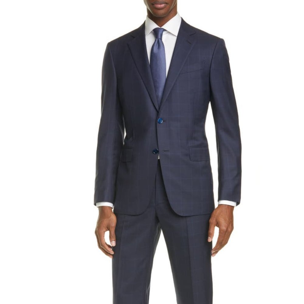 New Zegna Milano Trofeo Classic Fit Wool Suit 54R